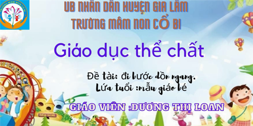 Thể dục: Đi bước dồn ngang - MGB